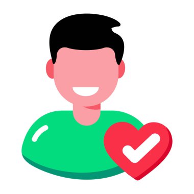 Sağlık hizmetlerini betimleyen düz biçim simgesi