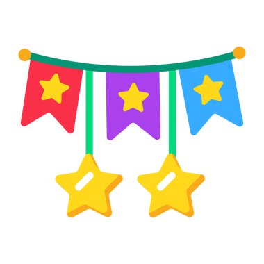 Parti kirazlarını gösteren bir düz biçim simgesi