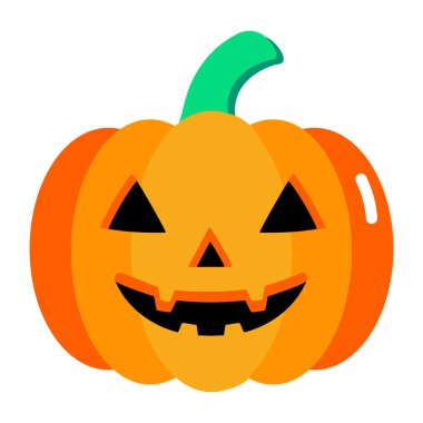 Kabak suratlı düz bir simge 