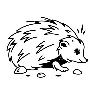 Burada bir kirpinin karalama simgesi var.