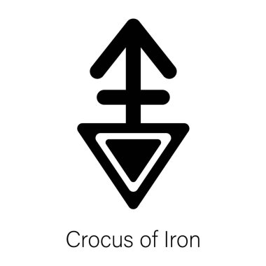 Burada demir sembolünden yapılmış bir ikon var. 