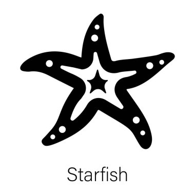 Bir denizyıldızının kabartma simgesini düzenlemek kolay 