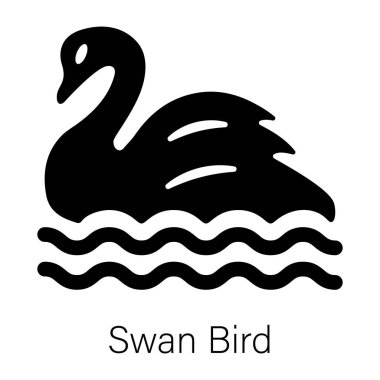 Bir kuğu kuşunun düzenlenebilir kabartma biçimi simgesi 