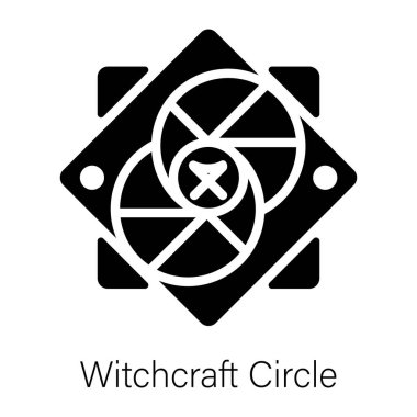 Büyücülük çemberinin değiştirilebilir katı simgesi. 