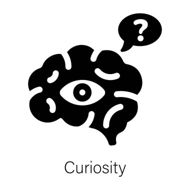 İyi tasarlanmış katı merak simgesi 