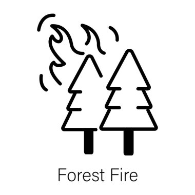 Orman yangını felaketinin ana hatları. 