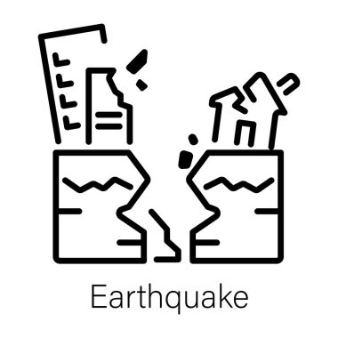 Deprem felaketinin ana hatları simgesi 