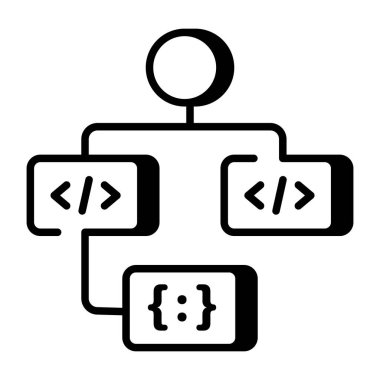 Çalışma akışını gösteren bir satır biçimi simgesi