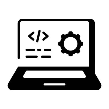 Kod ayarlarını temsil eden doğrusal bir simge