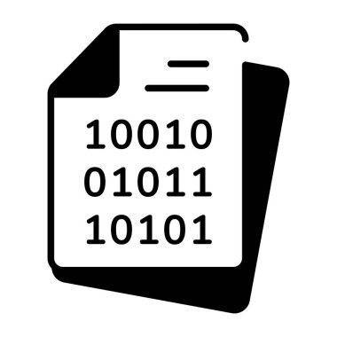 İkili dosyayı temsil eden doğrusal bir simge