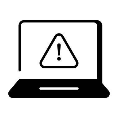 Uyarıyı temsil eden doğrusal biçim simgesi