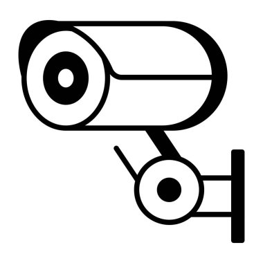 CCTV kamerasını gösteren bir satır biçimi simgesi