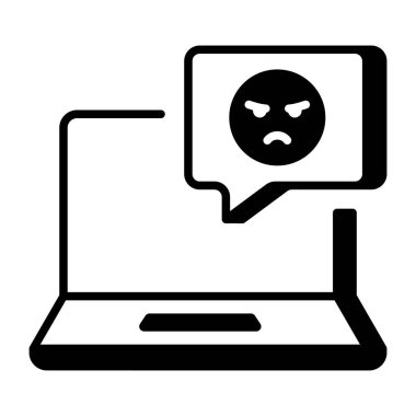 Siber zorbalıkları gösteren bir satır biçimi simgesi