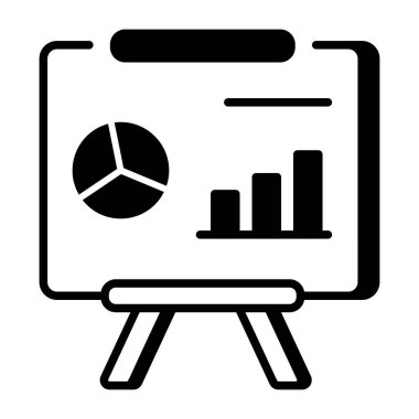 Veri analizlerini gösteren bir taslak biçim simgesi