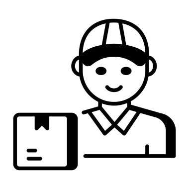 Teslimatçıyı temsil eden doğrusal bir simge