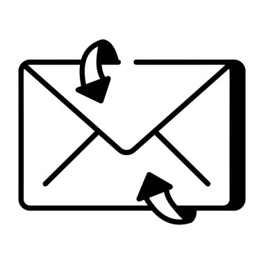 Aktarım postasını temsil eden doğrusal biçim simgesi