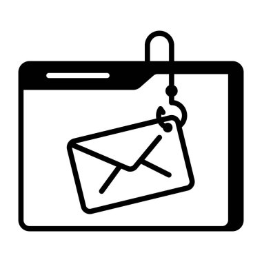 Filtreleme e- postasını temsil eden doğrusal bir simge