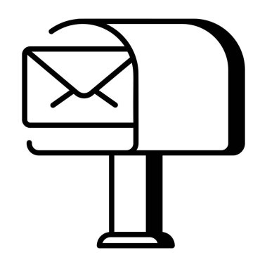 Posta kutusunu temsil eden doğrusal bir simge