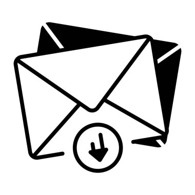 E- posta indirmeyi gösteren bir taslak biçim simgesi