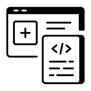 Ağ kodlamasını temsil eden doğrusal biçim simgesi