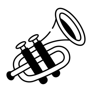 Trompet gösteren yarım yamalak bir simge