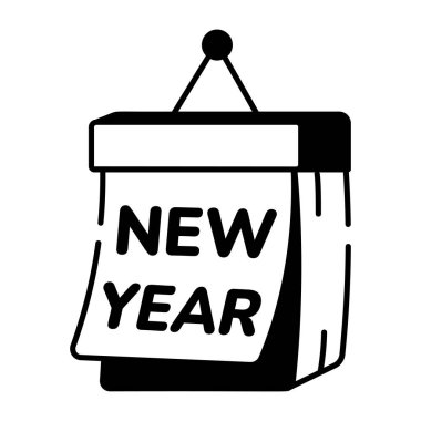 Festival takvimini gösteren bir çizim biçimi simgesi