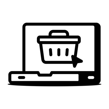 Çevrimiçi alım gösteren doğrusal bir simge