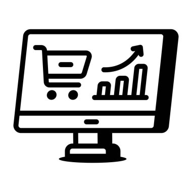 Satır biçimi simgesi satış artışını betimliyor