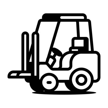 Forklift gösteren bir taslak simgesi