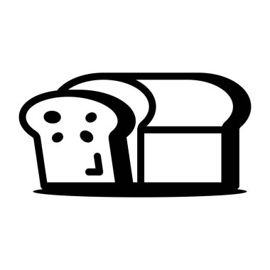 Ekmek tasvir eden satır biçimi simgesi