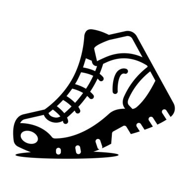 Bir yürüyüş botunu gösteren satır biçimi simgesi