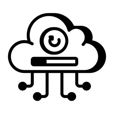 Bulut eşzamanlamasını gösteren doğrusal bir simge