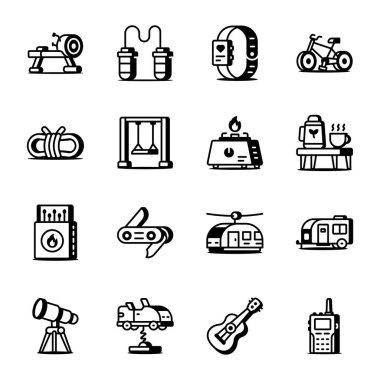 Spor ve Gadget Satır Biçimi Simgeleri