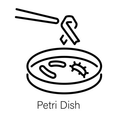 Farkındalık kurdeleli bir petri kabı ikonu