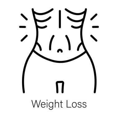 Kilo kaybının satır biçimi simgesi indir