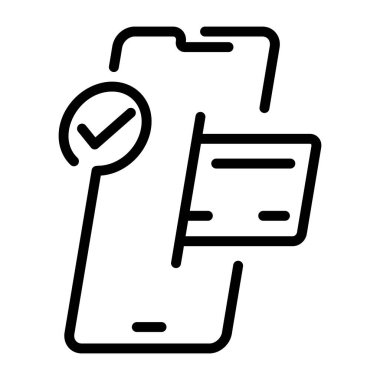 Taşınabilir ödemeyi gösteren bir taslak simgesi