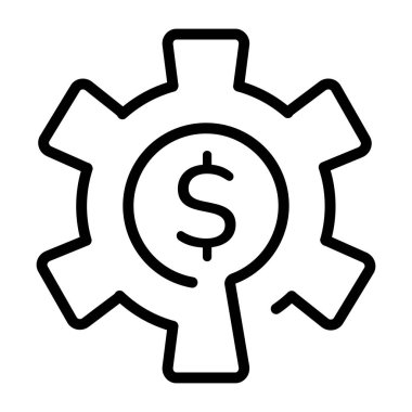 Ödeme işlemlerini gösteren doğrusal bir simge