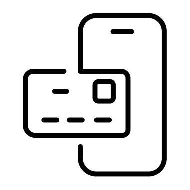 Kart ödemesini gösteren satır biçimi simgesi