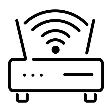 Yönlendiriciyi gösteren bir satır biçimi simgesi