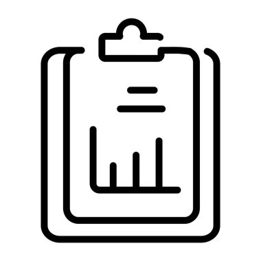 Veri sunumunu gösteren bir taslak biçim simgesi