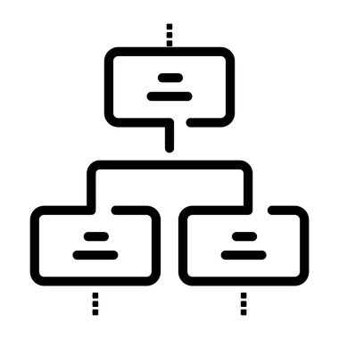 Akış grafiğini temsil eden doğrusal bir simge