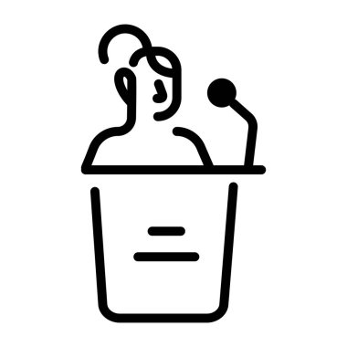 Sunucuyu temsil eden doğrusal bir simge