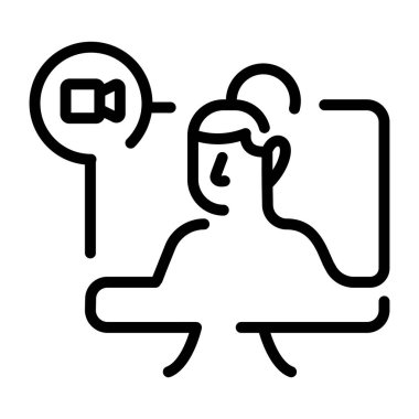 Görüntü çağrısı gösteren bir satır biçimi simgesi