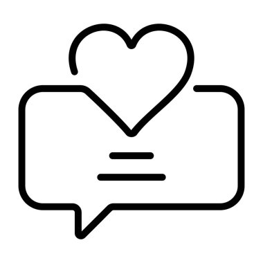 Müşteri sevgisini tasvir eden bir taslak biçimi simgesi