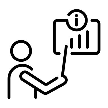 Talimatları gösteren doğrusal bir simge