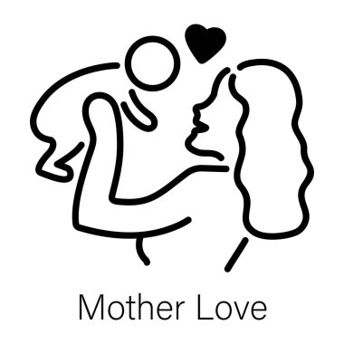 Anne sevgisinin doğrusal simgesini düzenlemek kolay