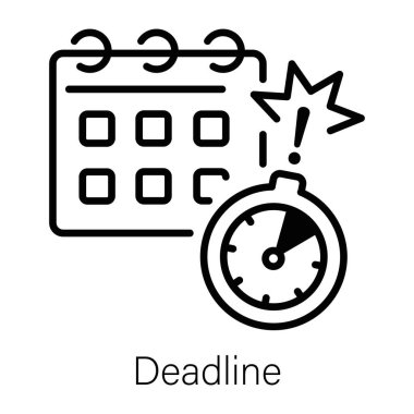 Bitiş tarihinin premimium satır biçimi simgesi