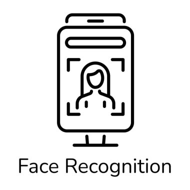 Yüz tanımanın doğrusal simgesine bak