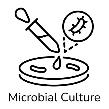 Mikrop kültürünü gösteren bu taslağı alın.