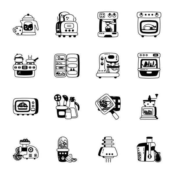 Mutfak Aletleri Koleksiyonu Şekil Simgeleri